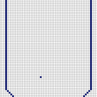 Sleeve pattern blue turtleneck 