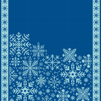 Snowflake baby blanket