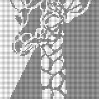 GiraffeGreyWhiteDiag