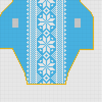 Dog Sweater Snowflakes