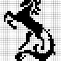 Unicorn forcené large tail