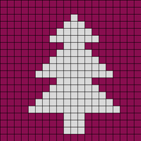 Christmas tree throw pillow