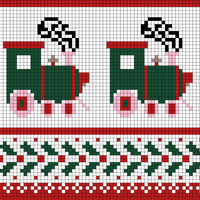 Copy of Copy of Copy of Copy of Train Christmas Stocking version #2