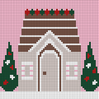 Copy of Copy of Gingerbread House Pillow