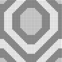 Shining Chart - 6st stripes - Grayscale