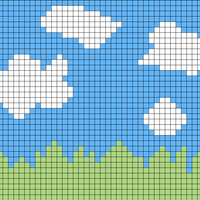 Clouds and grass