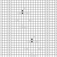 Paw Print Sock Chart