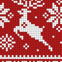 Copy of Reindeer w/Border and Snowflakes