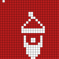 Simple Santa face for stocking