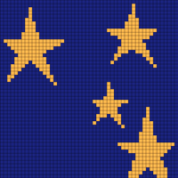 slightly wonkier star scarf