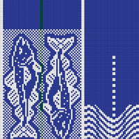 fish socks blue main