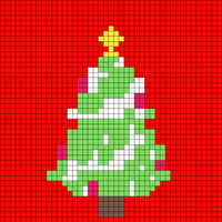 Christmas tree pillowcase