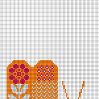 Flower mitten