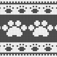 Dog Paw Fair Isle