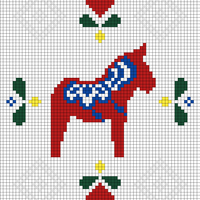 Copy of Dala Horse Pillow