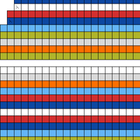  striped  hat sämi 2 Purl-Umschlag