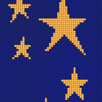 Copy of slightly wonkier star scarf
