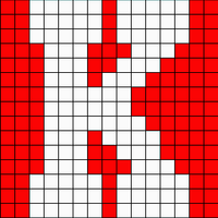 K (red on white)