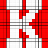 K (white on red)