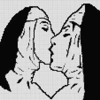 Copy of THE nuns kissing first copy