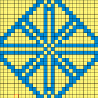 Blue Yellow Diamond
