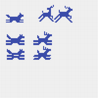 Wolf and deer