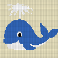 Copy of Whale Baby Blanket