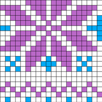 Purple snowflake