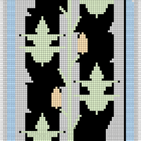 Oak Leaf Cable Scarf Pattern