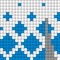 Diamond mittens (Left)