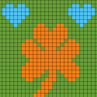 Shamrocks and Shenanigans 28 stitches