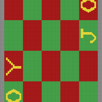 Blank chess board for blankets HD Colours