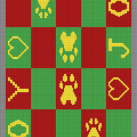 Copy of Blank chess board for blankets HD Colours