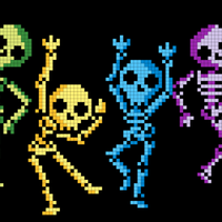 squelettes danse