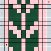 Hönsestrikk tröja  diagram 1 (klyfta)