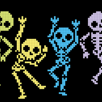 Copy of skeletons 4 couleurs