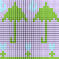 April Showers (64 stitches)