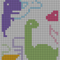 Neon dino