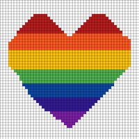 Rainbow heart
