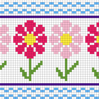 stripes and flower