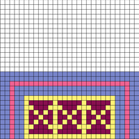 square patchwork sock