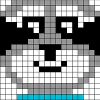 Copy of Racoon Face Mitten