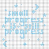 progress lettering