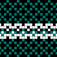 Black and teal