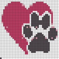 Heart-Paw-Love-My-Pet-by-Magic-Yarn-Pixels-WITH-GRID-AND-LEGEND.webp