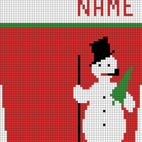 snowman stocking