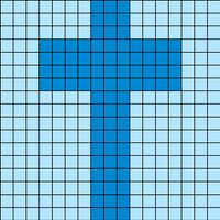 Single Cross Prayer Square 3 Side 1