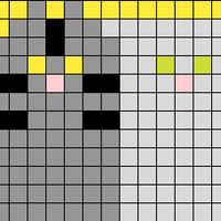 Bargello purse cats