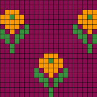 Blumenreihe