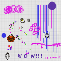 Kid pix pink circles